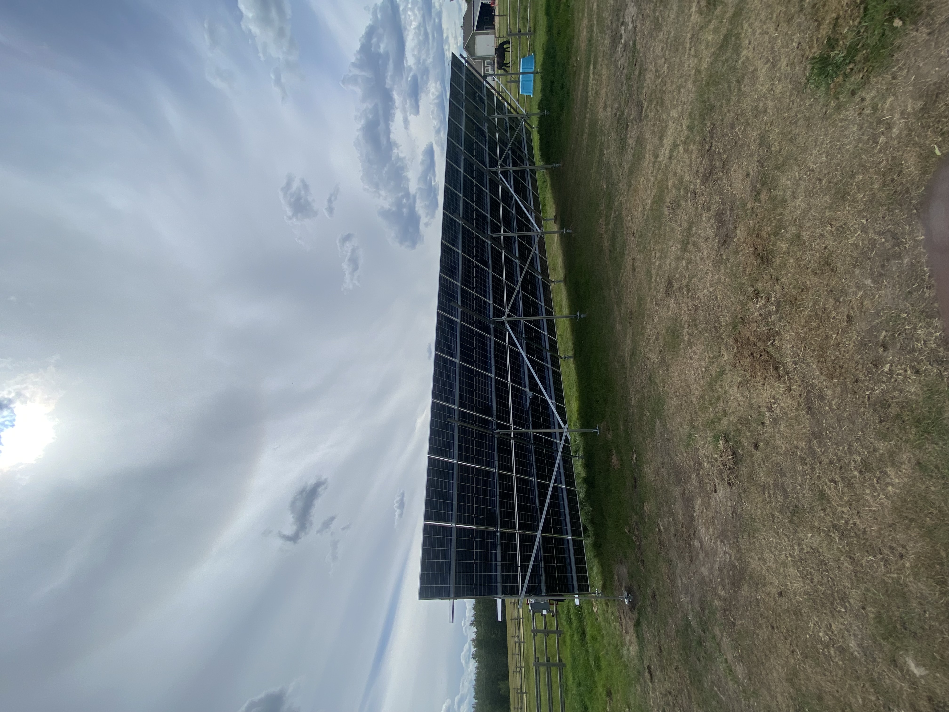 Large ground-mount solar installation on Alberta horse farm by Stellar Upgrades