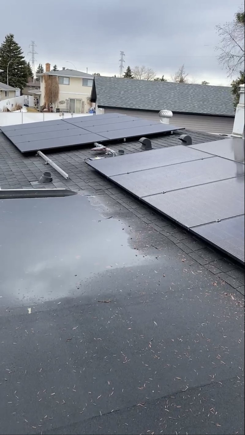 10 kW solar panel installation on residential rooftop in Windermere Edmonton
