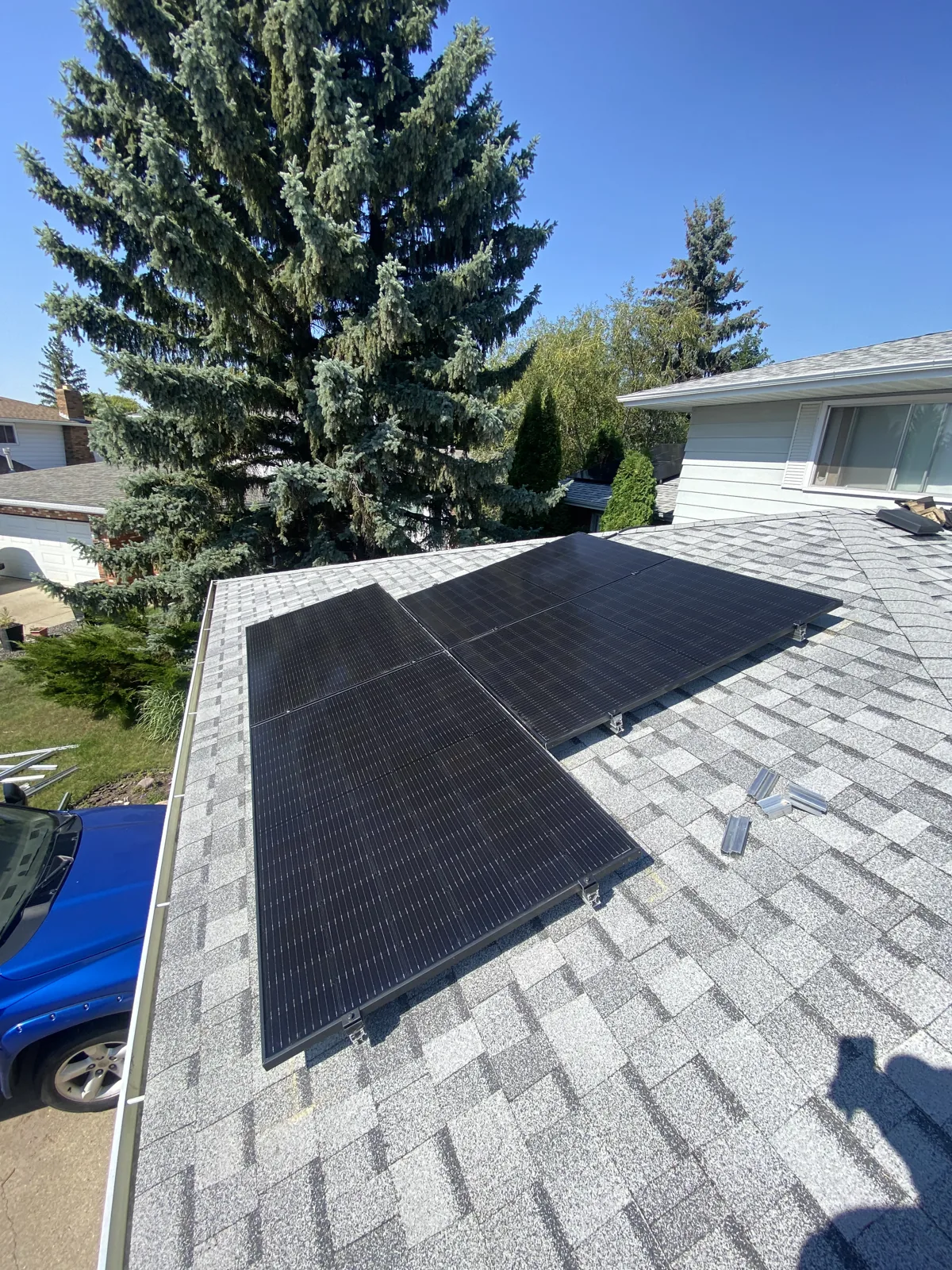 Solar panel installation in Leduc, Alberta by Stellar Upgrades