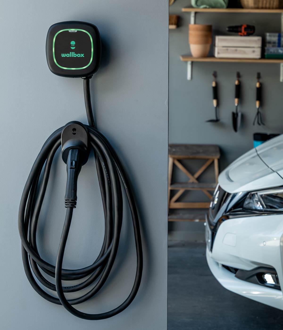 Wallbox Pulsar Plus EV charger wall mounted